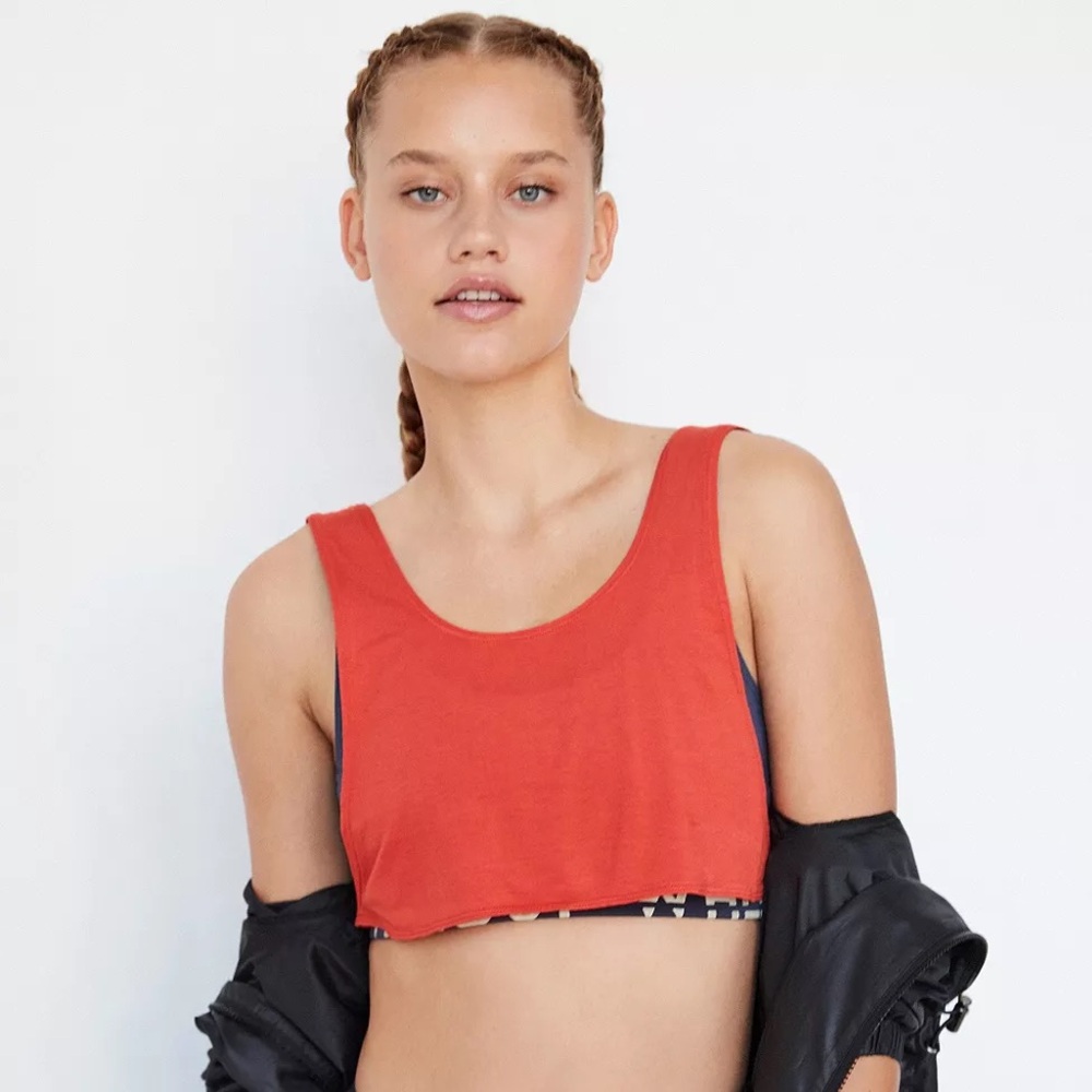 NWOT Urban Outfitters Without Walls Swingy Double Layer Sports Bra Sz S Z15